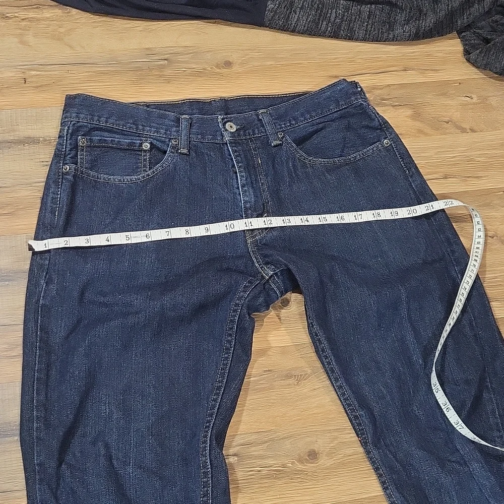 LEVI'S 559 Relaxed Fit Straight Leg Blue Denim Jeans 32x34 - Picture 13 of 15